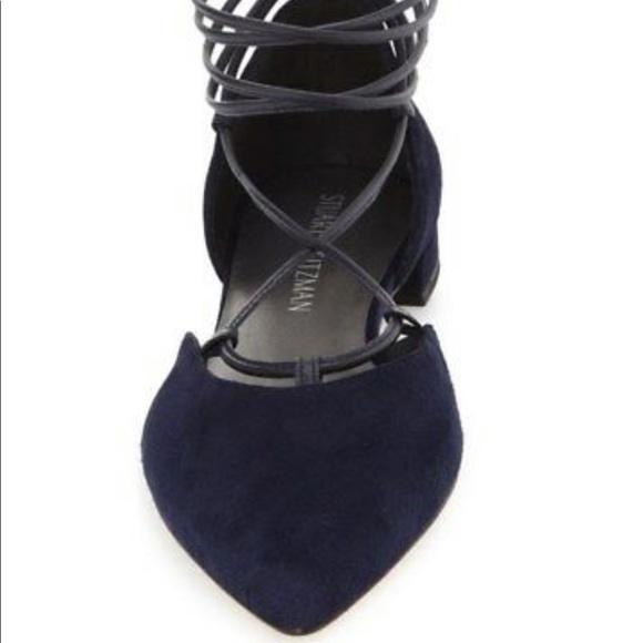 NEW Stuart Weitzman Lace-up flats - Picture 3 of 9